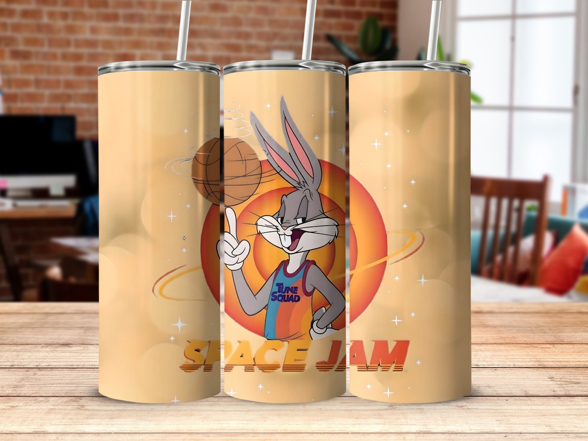 Space Jam Tune Squad Character Tumbler Design