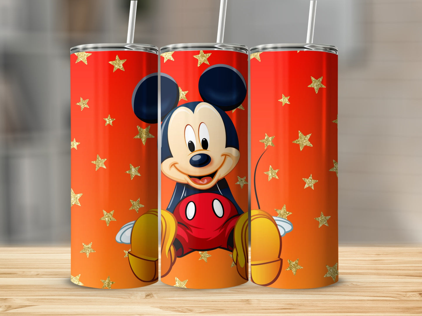 Mickey Mouse Red and Gold Star Tumbler Product