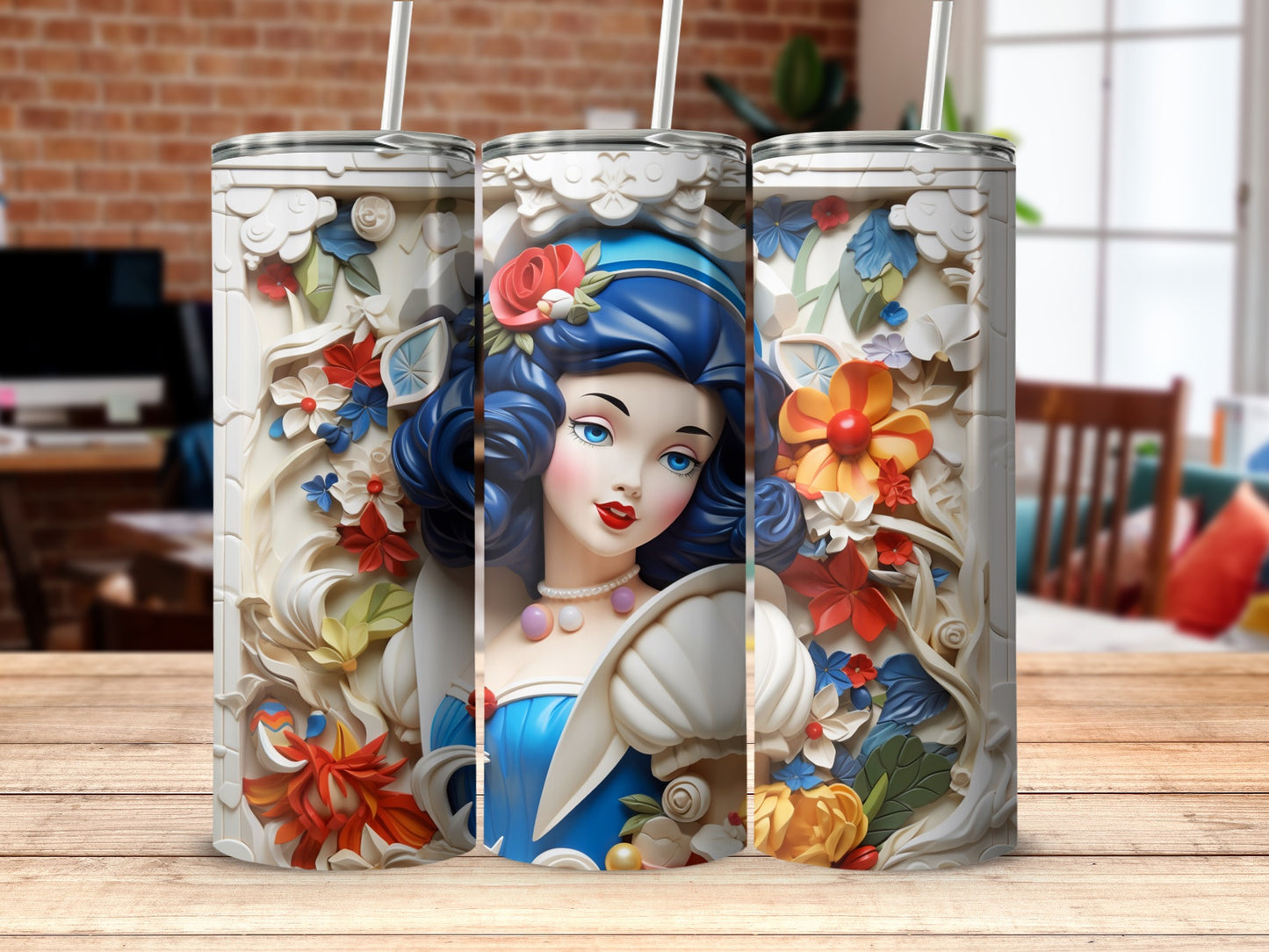 Beautifully Detailed Vintage Inspired Decorative Tumbler