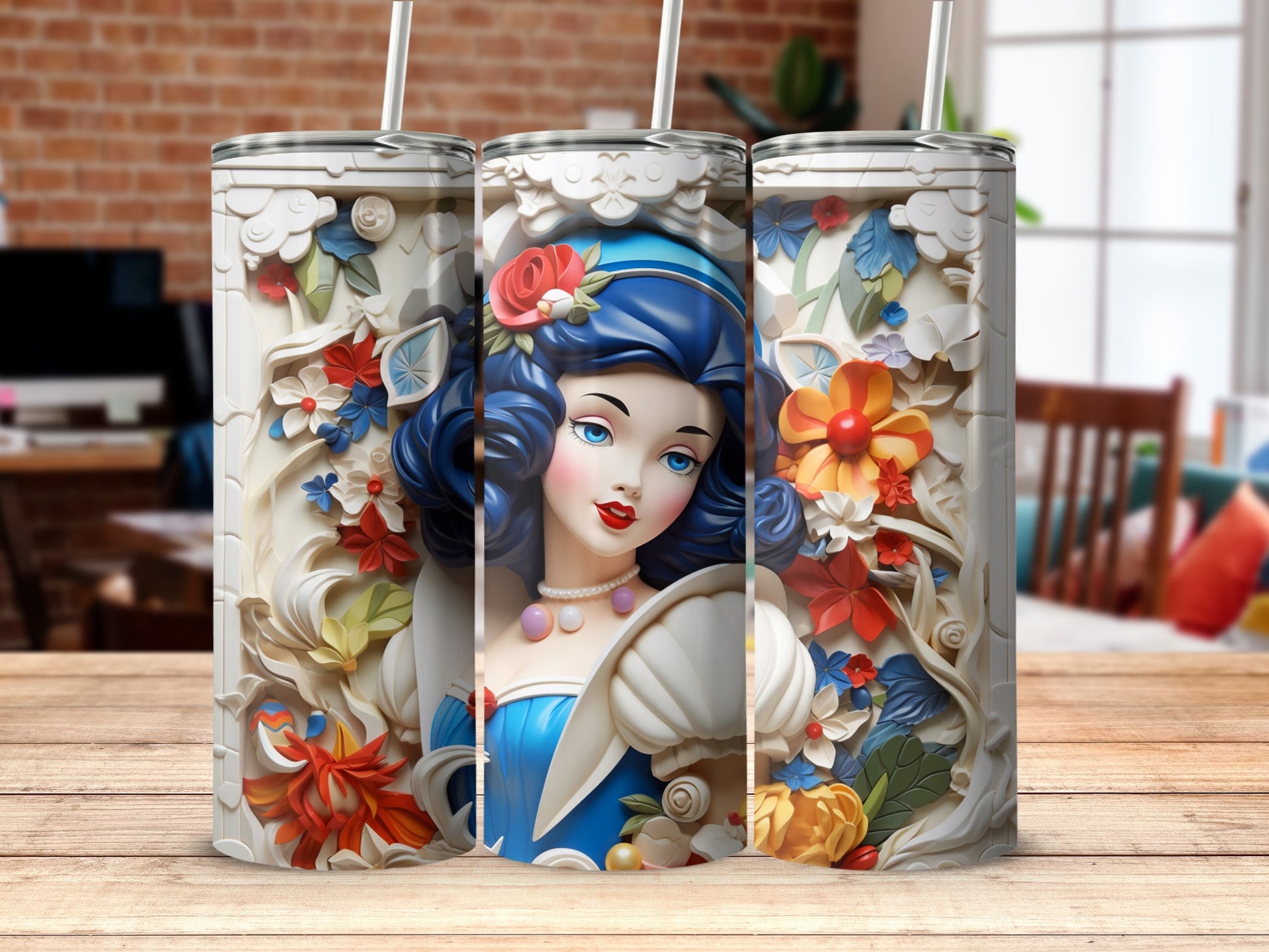 Beautifully Detailed Vintage Inspired Decorative Tumbler