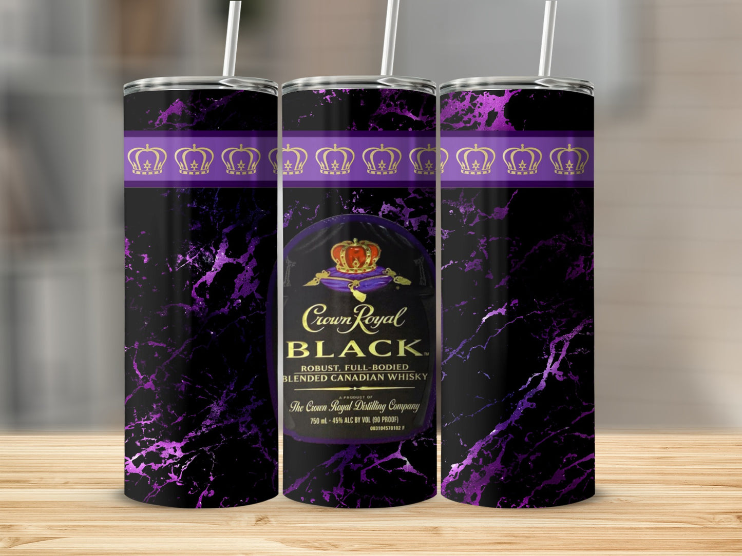 Crown Royal Black Label Purple Marble Gold Crowns product type