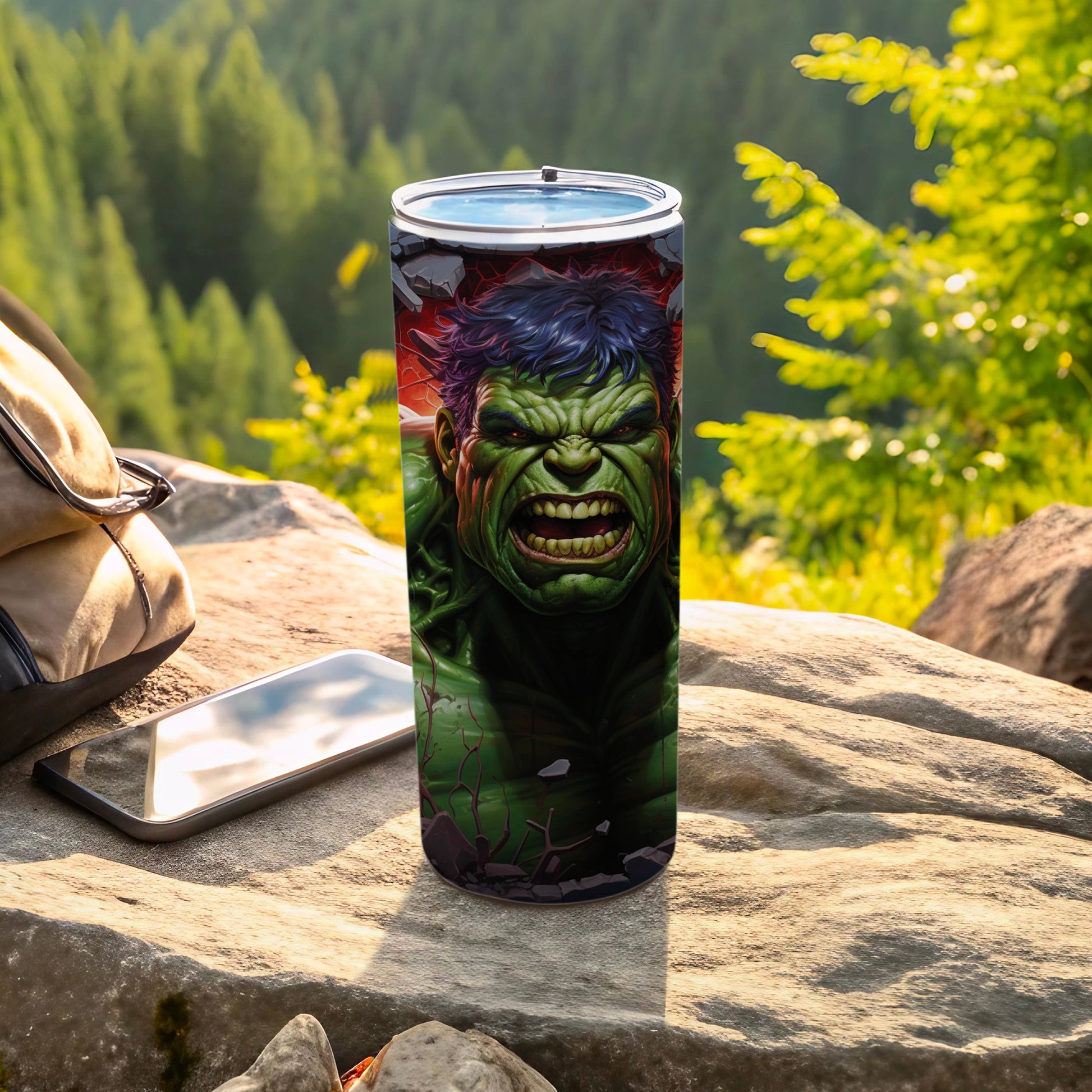 Hulk Graphic Insulated Travel Mug for Outdoor Adventures