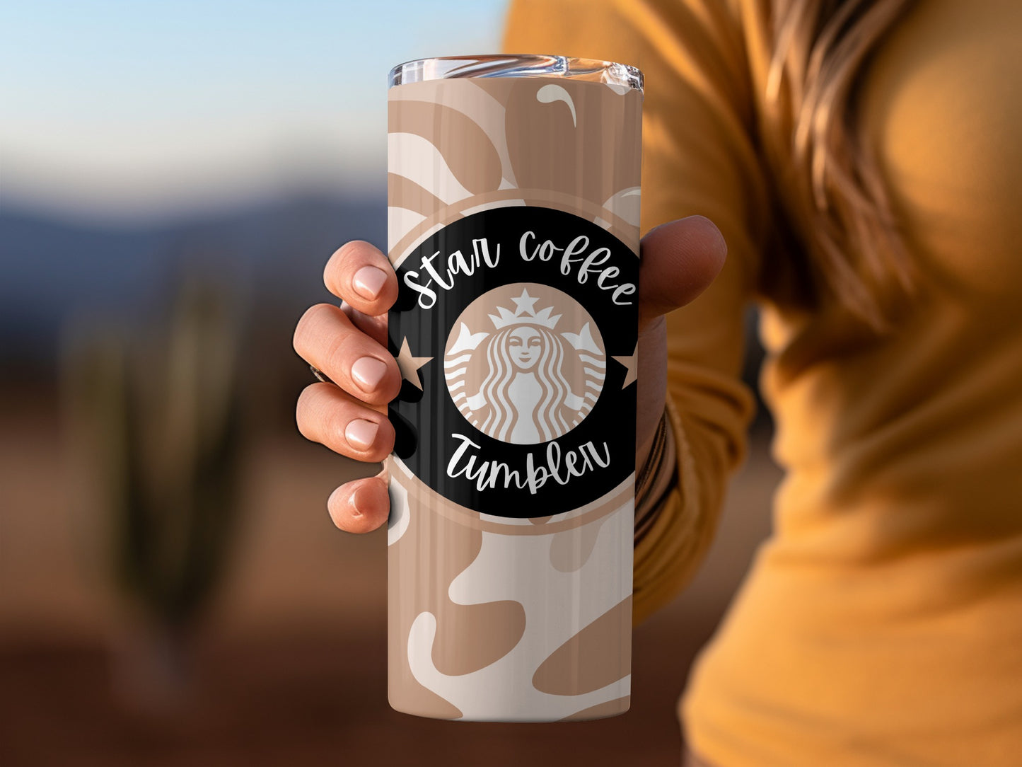 Stylish Star Coffee Tumbler for Beverage Lovers