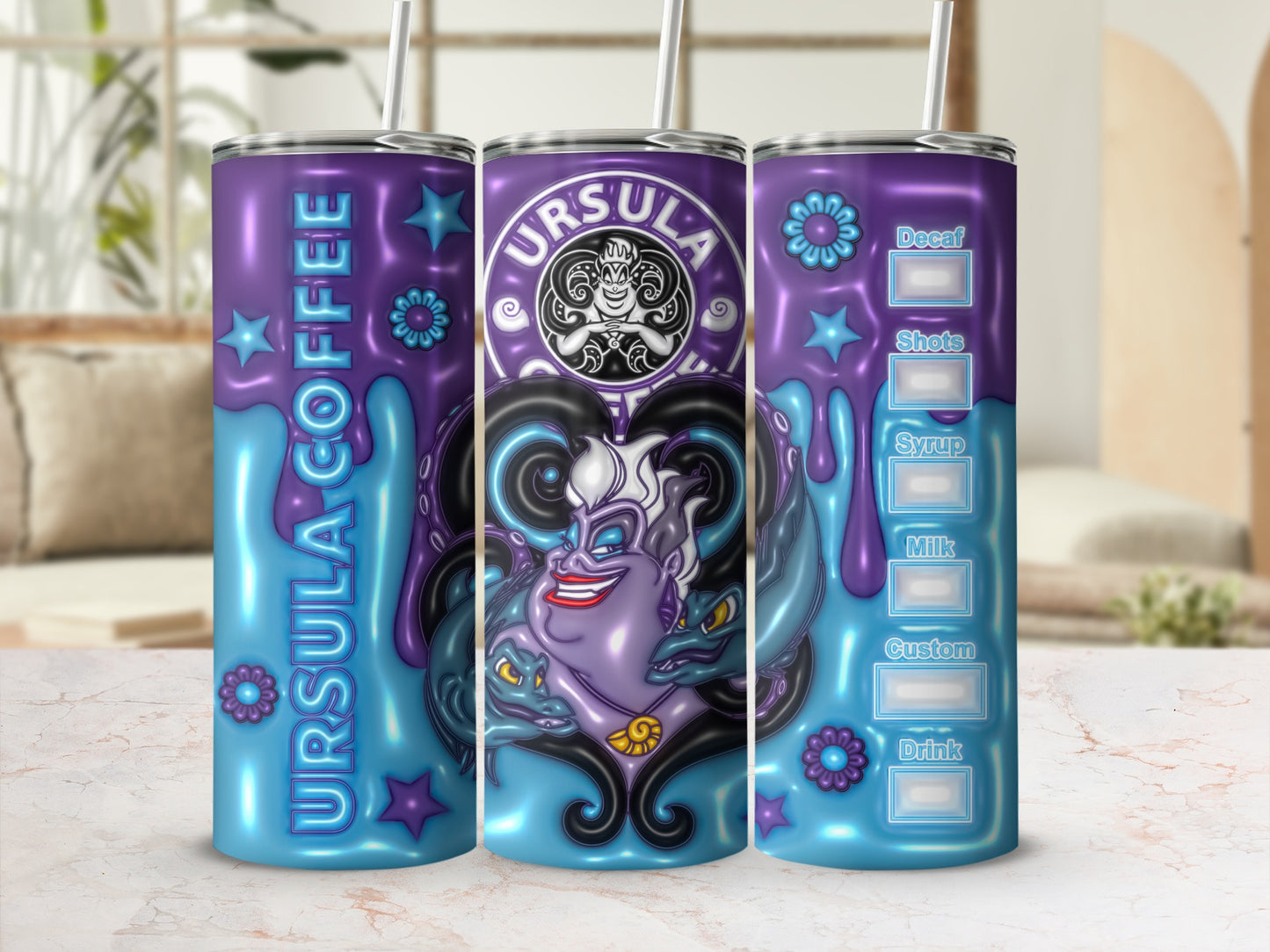 Ursula Coffee Customizable Drink Tumbler for Fans