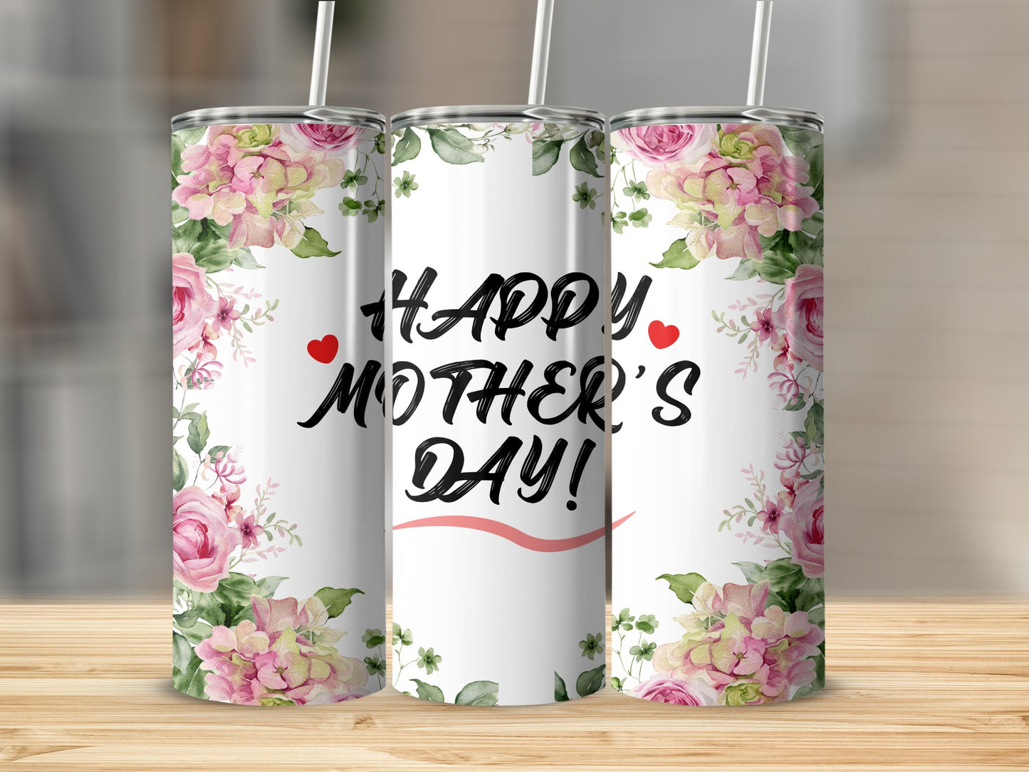 Floral Happy Mother's Day Design Tumbler Product