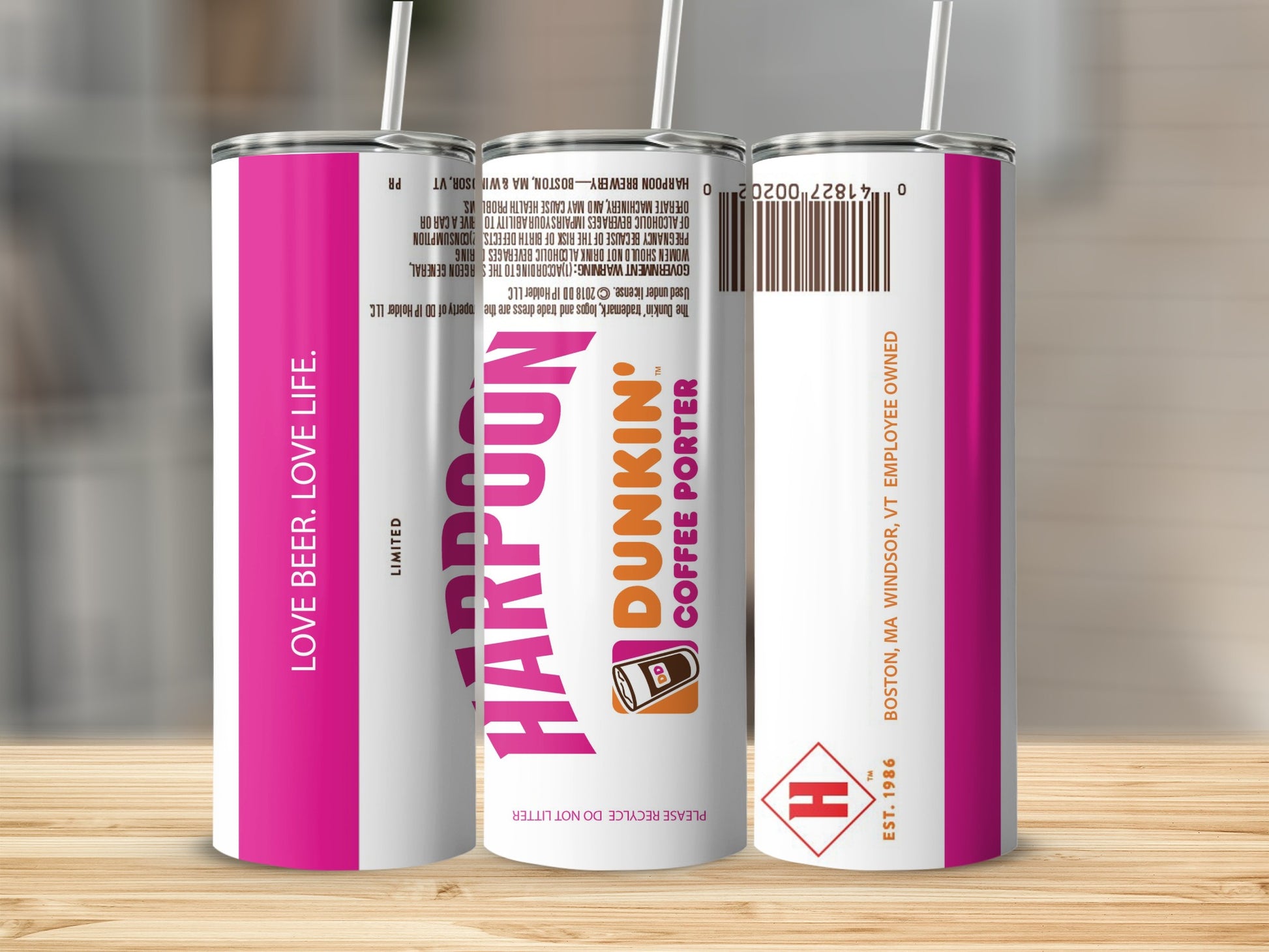 LOVE BEER LOVE LIFE HARPOON DUNKIN COFFEE PORTER product type