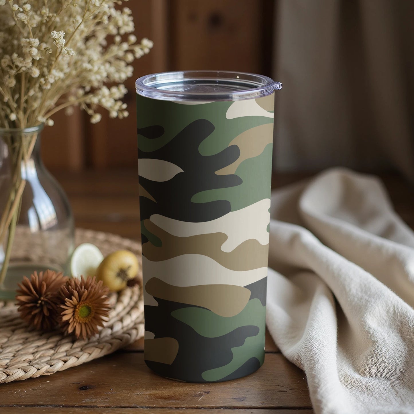 Camouflage Pattern Stainless Steel Tumbler