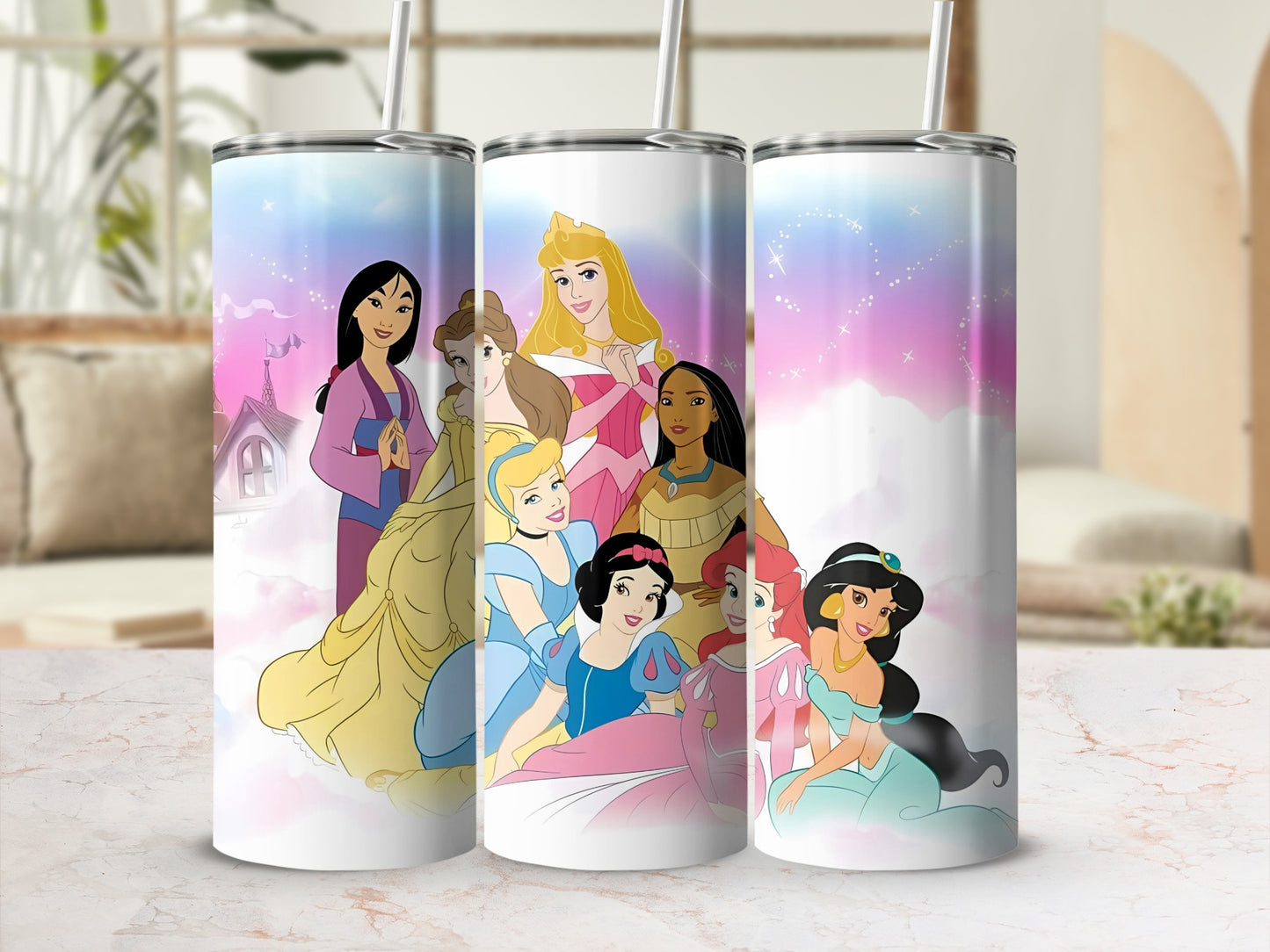 Disney Princesses Themed Insulated Tumbler Cup