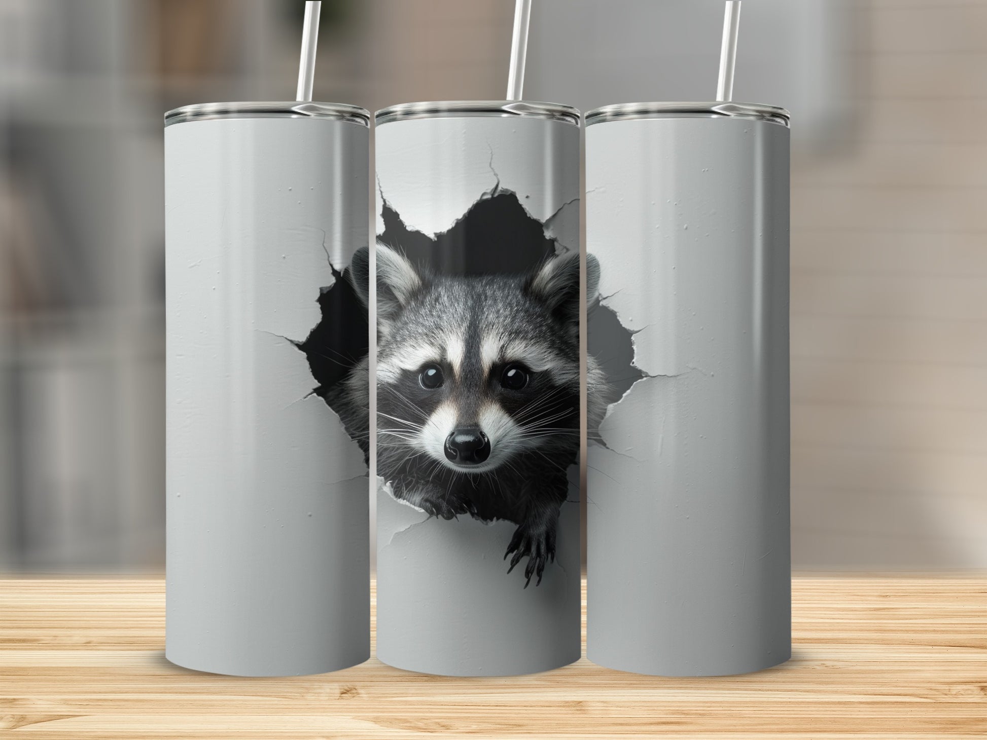 Raccoon Peeking Hole Tumbler Animal Theme Drinkware product type
raccoon
tumbler
animal print
cute raccoon
peeking raccoon
graphic design
drinkware
beverage holder
wildlife art
animal gift
unique tumbler
fun drinkware
raccoon lover
insulated cup
stainless tumbler
animal theme
coffee tumbler
travel tumbler
nature design
forest creature