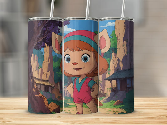 Cute Cartoon Character Stainless Steel Tumbler Cup