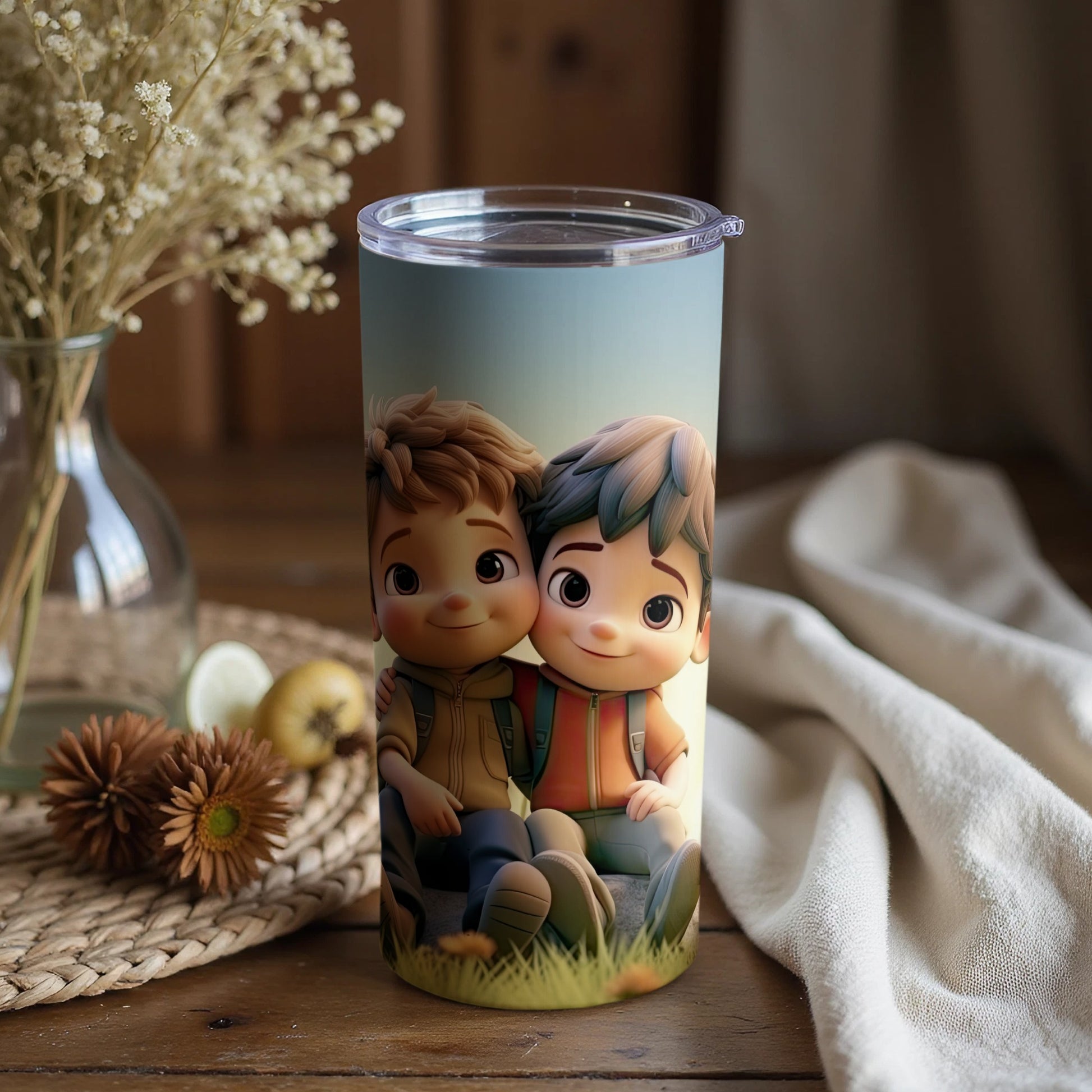 Cute Cartoon Friends Tall Tumbler for Daily Use