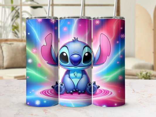 Colorful Cosmic Stitch Design Tumblers