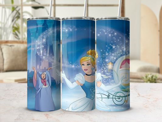 Cinderella Fairy Godmother Castle Magic Tumbler