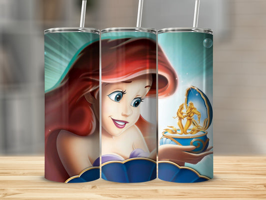 Ariel The Little Mermaid Themed Tumbler Cup Product