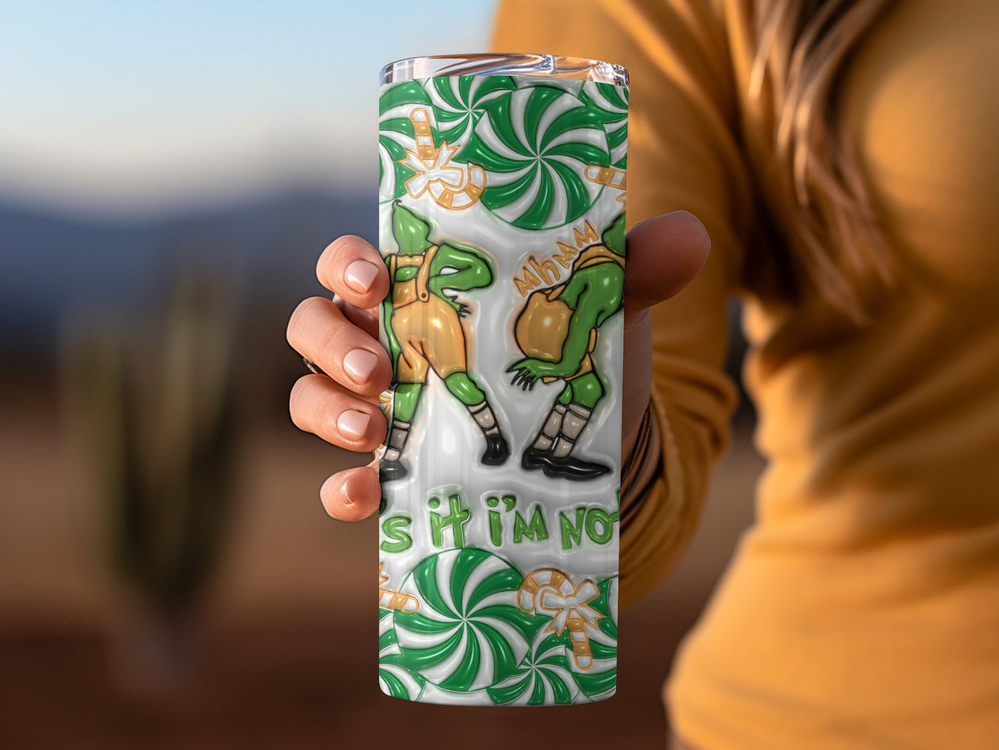 Funny St Patrick's Day Leprechaun Tumbler Flask Cup