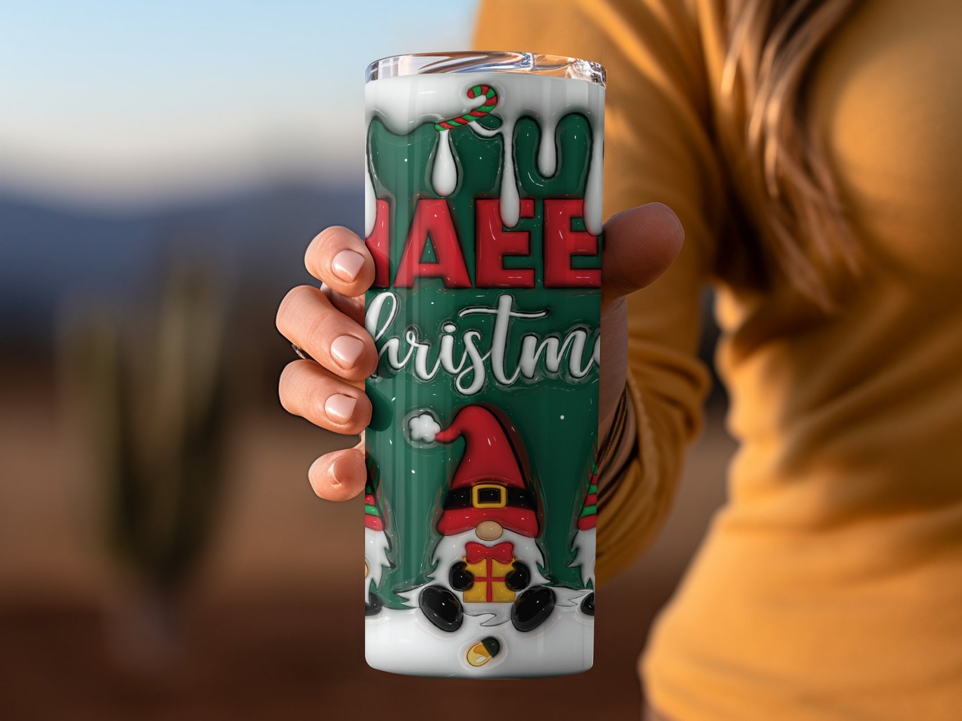 Jingle All The Way Christmas Themed Tumbler