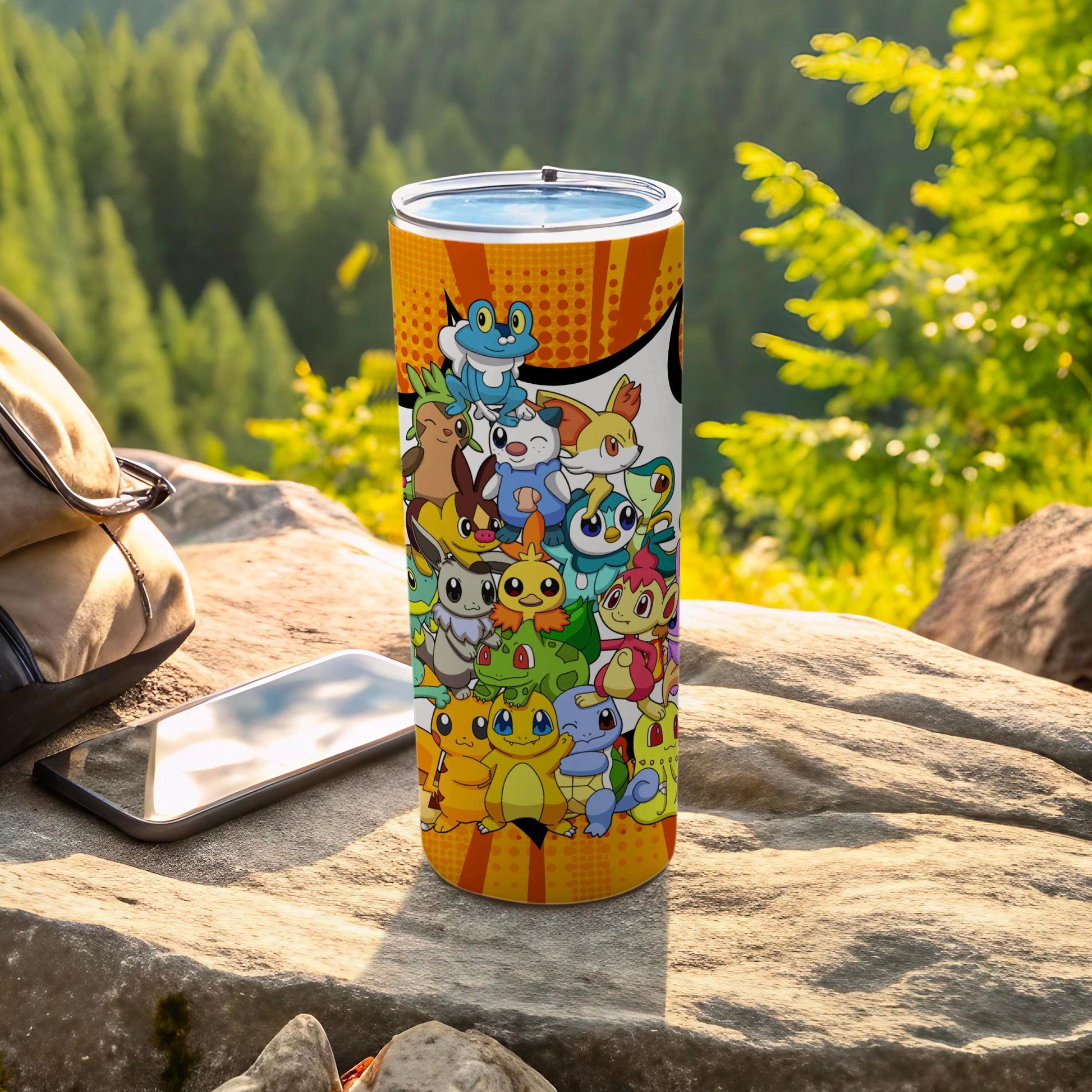 Colorful Cartoon Characters Insulated Drink Tumbler