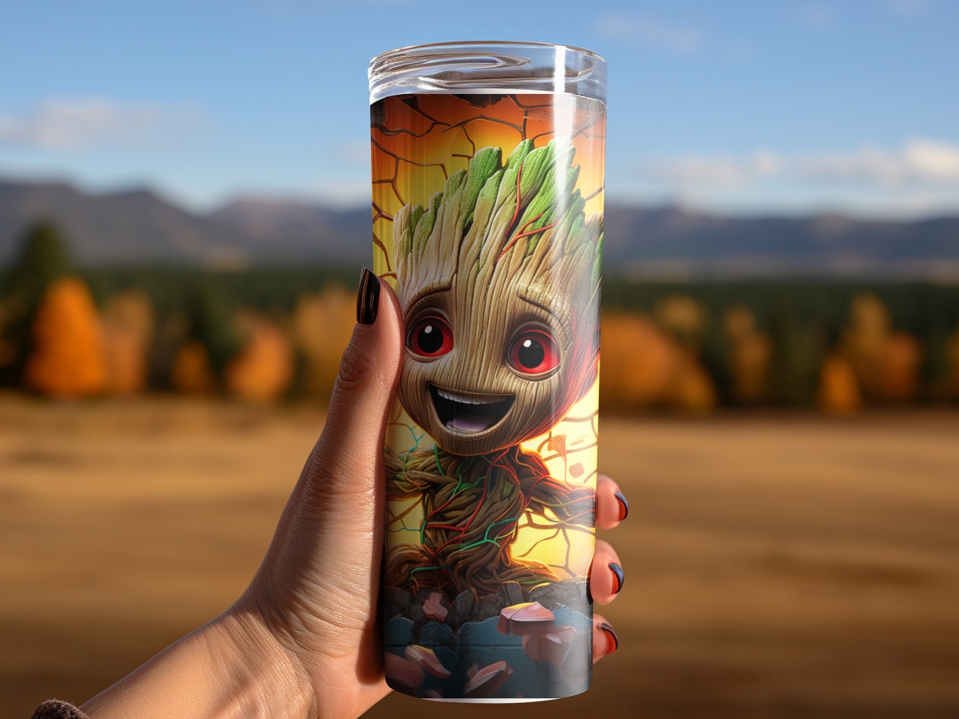 Adorable Baby Groot Nature Themed Drinkware Accessory