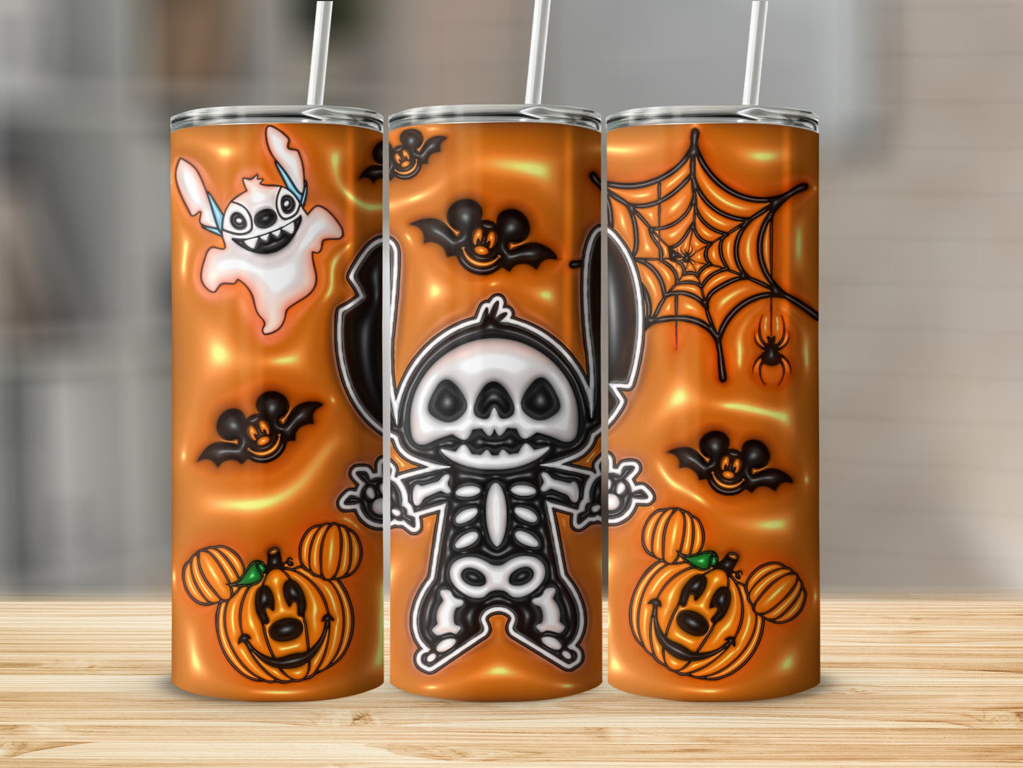 Halloween Skeleton and Pumpkin Design Tumblr