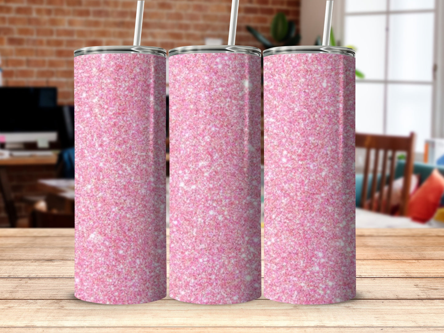 Sparkling Pink Glitter Tumbler for Stylish Hydration