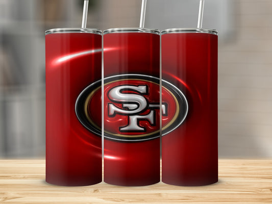 49ers Glossy Design Graphic Sports Logo Design Tumblers