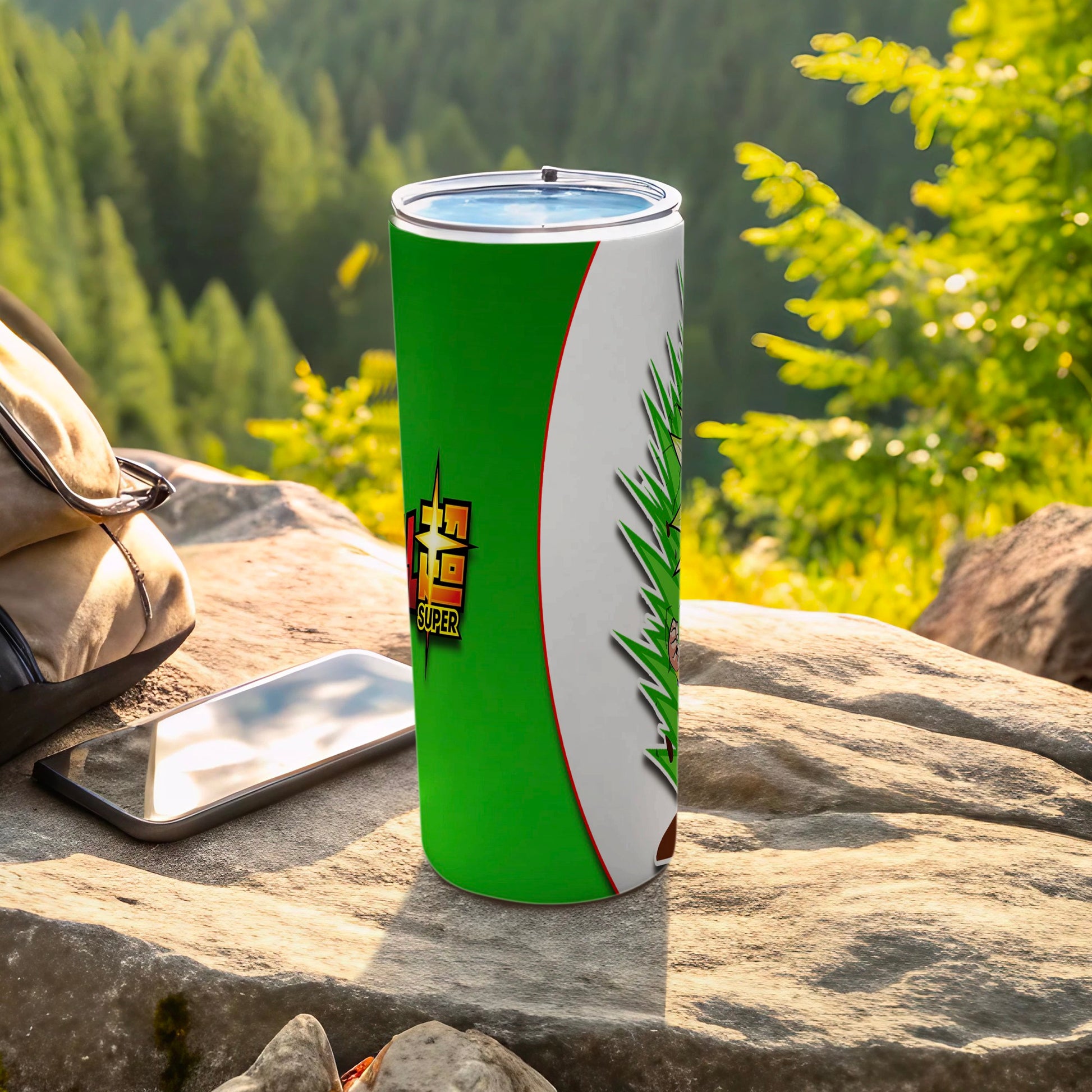 Green Bamboo Inspired Design Tall Tumbler for Drinks