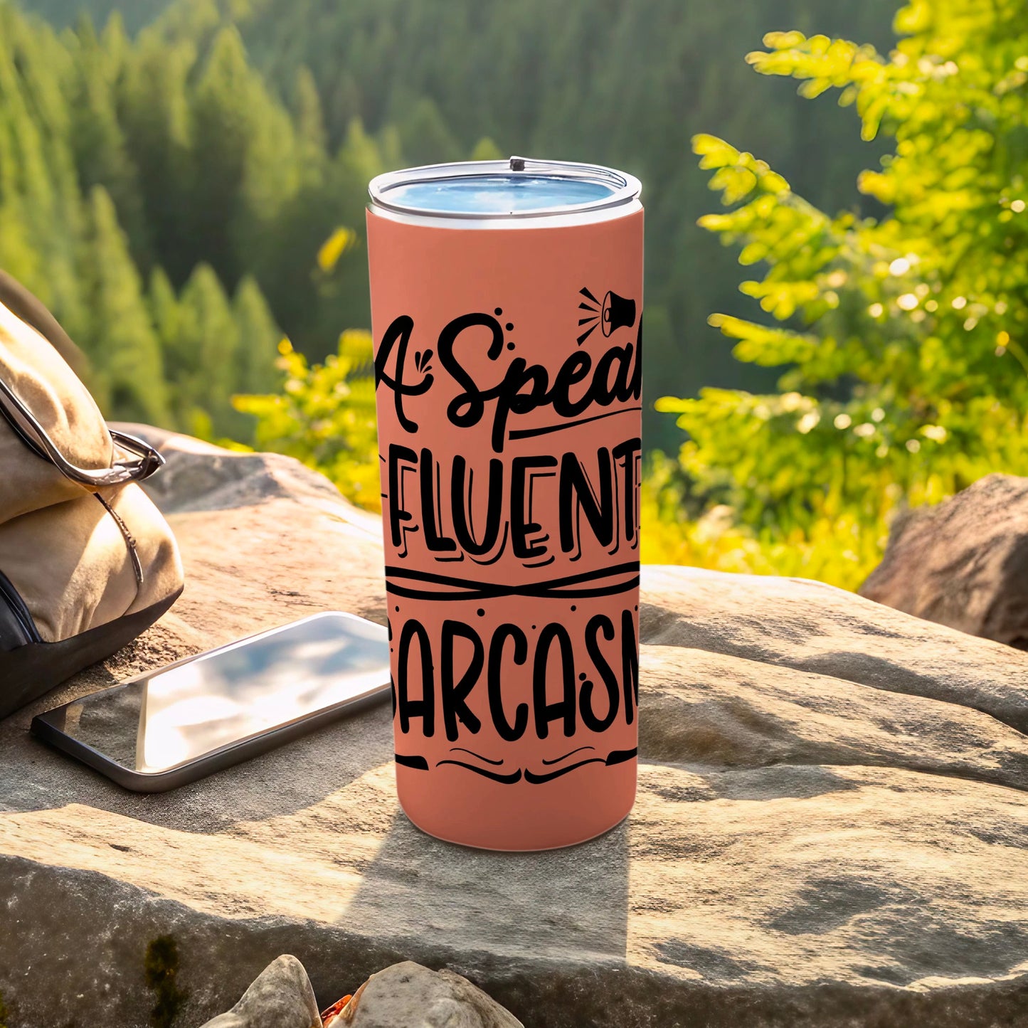 I Speak Fluent Sarcasm Travel Tumbler for Fun and Style