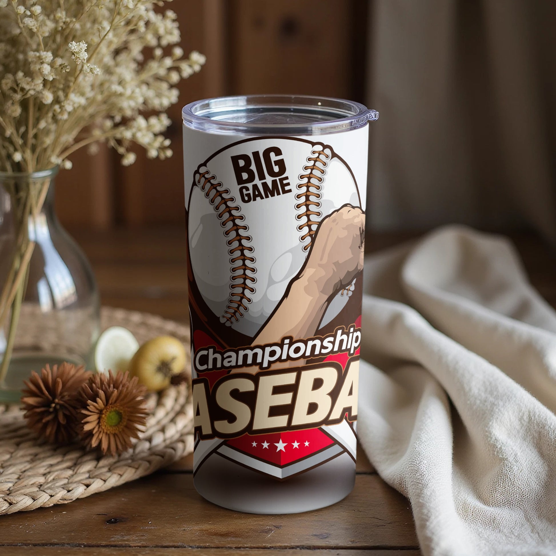 Big Game Championship Baseball Tumbler Cup