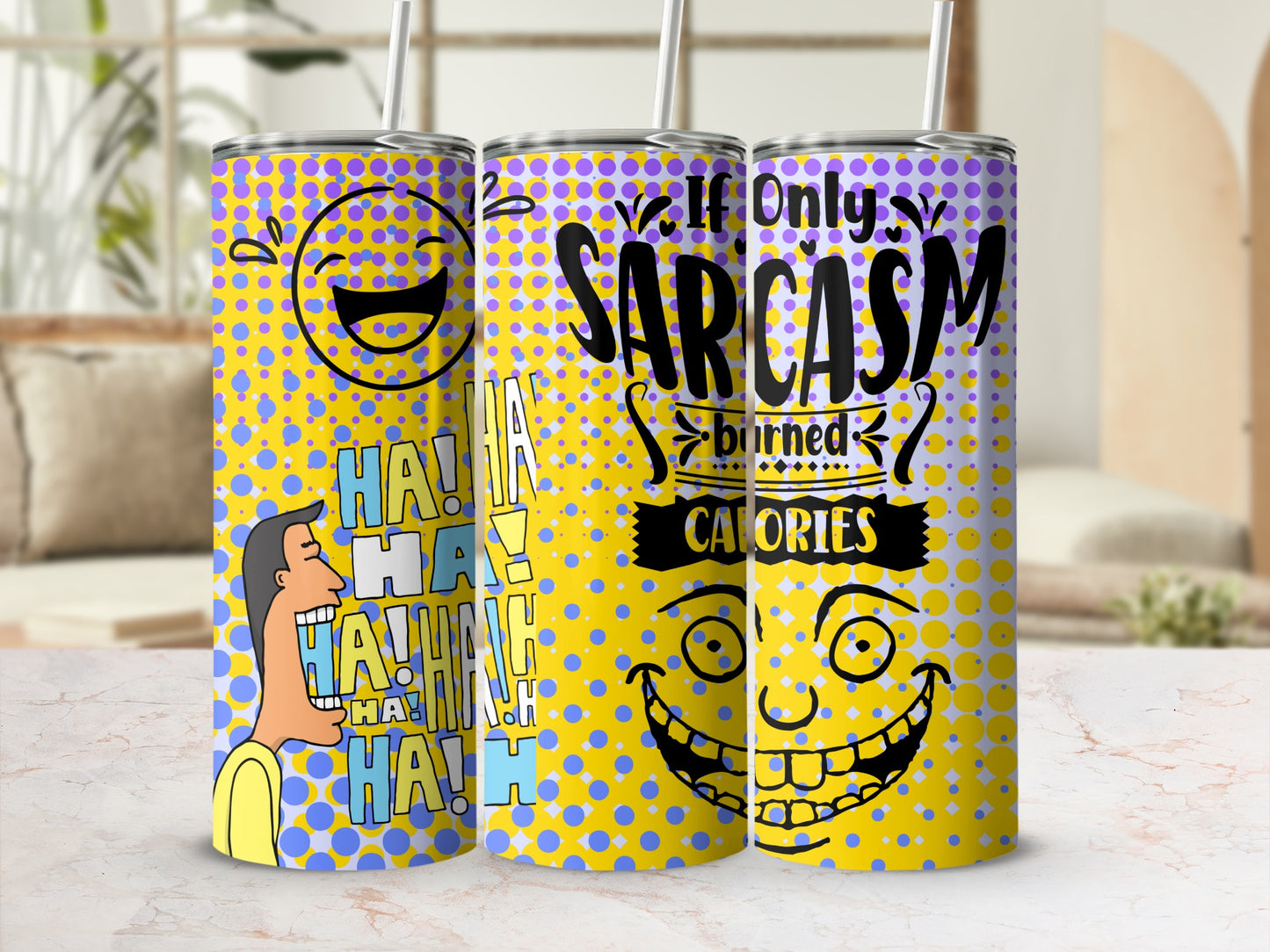 Funny Sarcasm If Only Sarcasm Burned Calories Cup