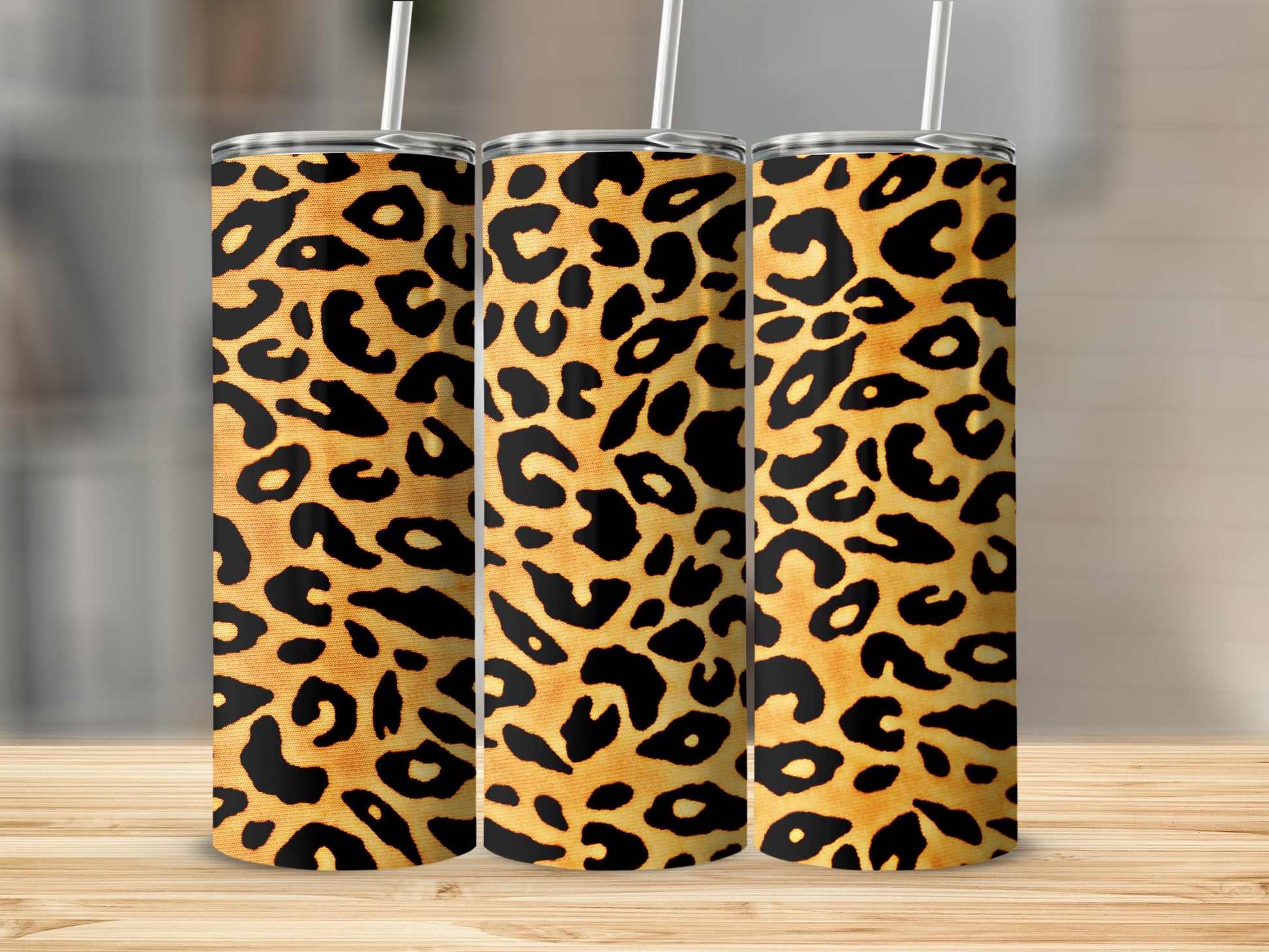 Leopard Print Tumbler Unique Design Tumbler Cup