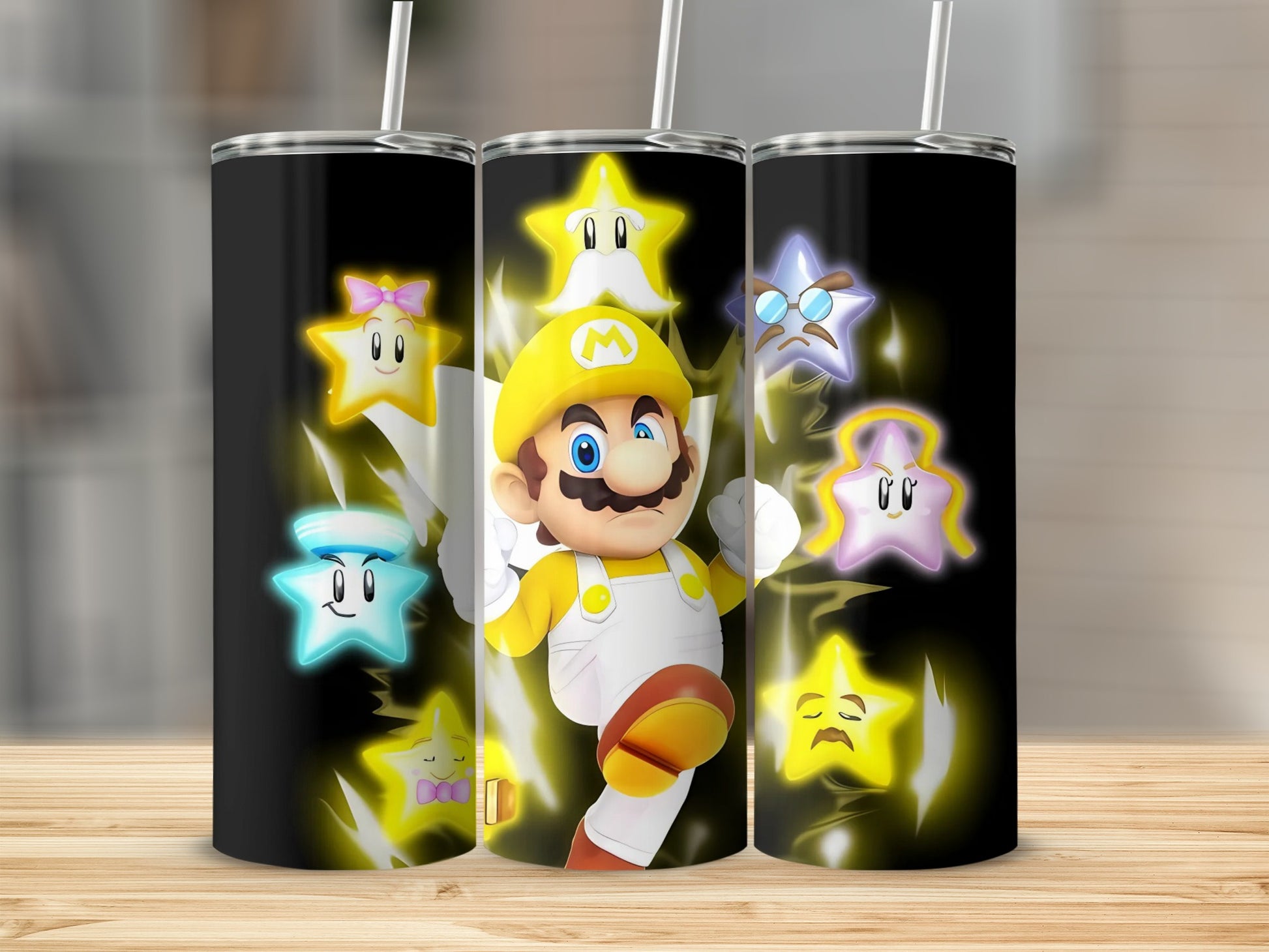 Colorful Stars Character Design Tumbler Cup