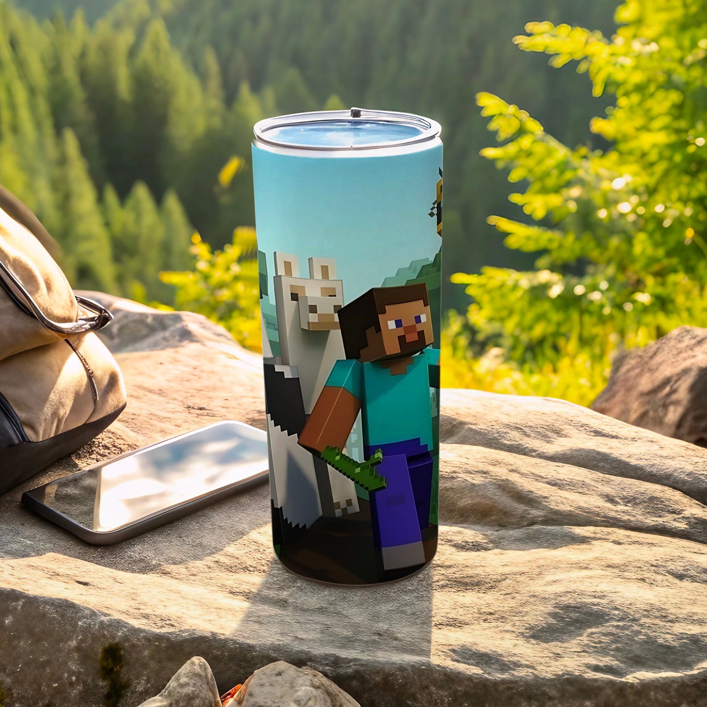 Minecraft Character Design Travel Tumbler Cup
