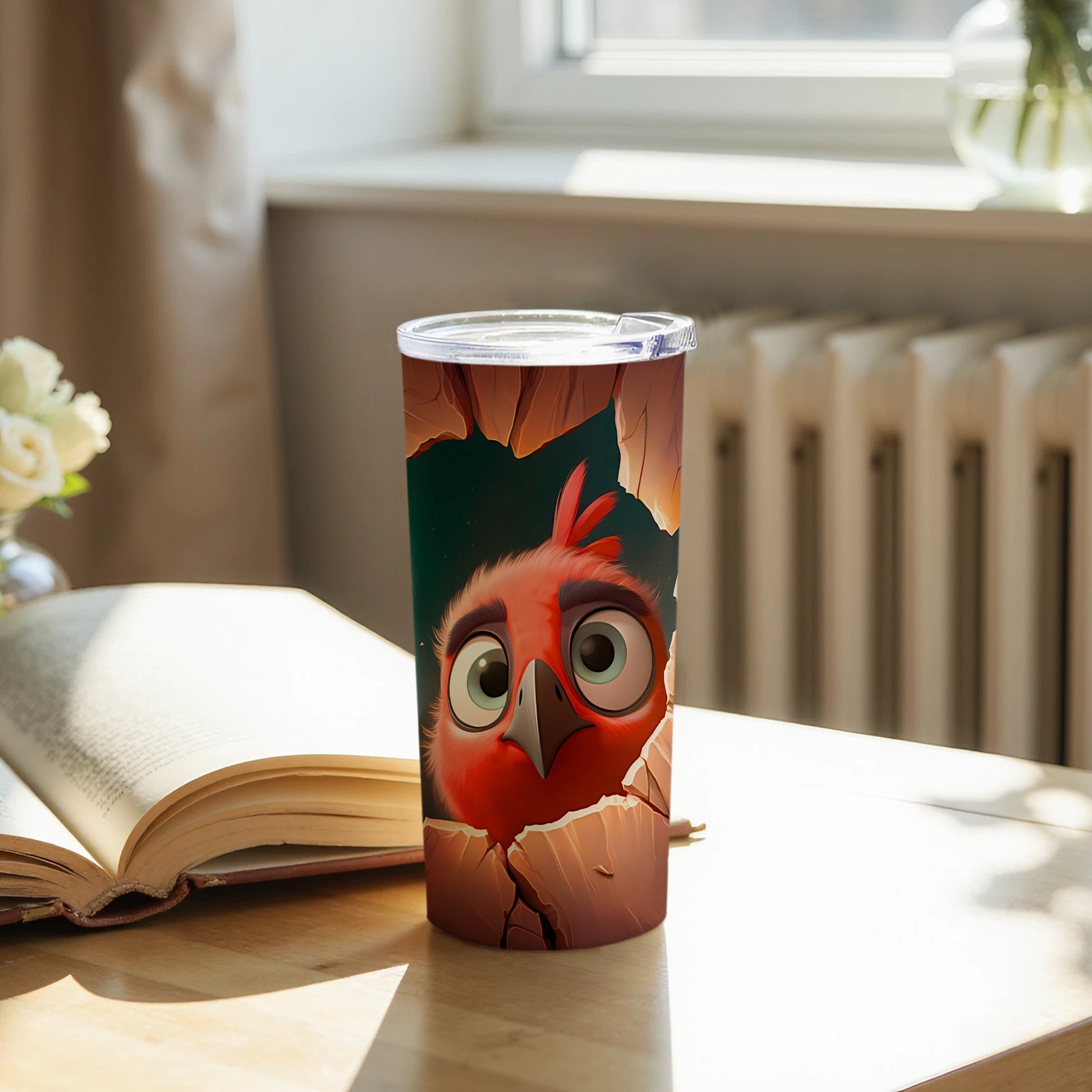 Big Eyed Red Bird Cracked Wall Appearance Fun Tumbler product type

Red bird
Cartoon bird
Big eyes
Cracked design
Peeking bird
Tumbler cup
Insulated mug
Travel tumbler
Drinkware
Unique design
Whimsical art
Funny character
Gift idea
Beverage container
Graphic print
Animal design
Cute bird
Novelty item
Animated character
Pop culture