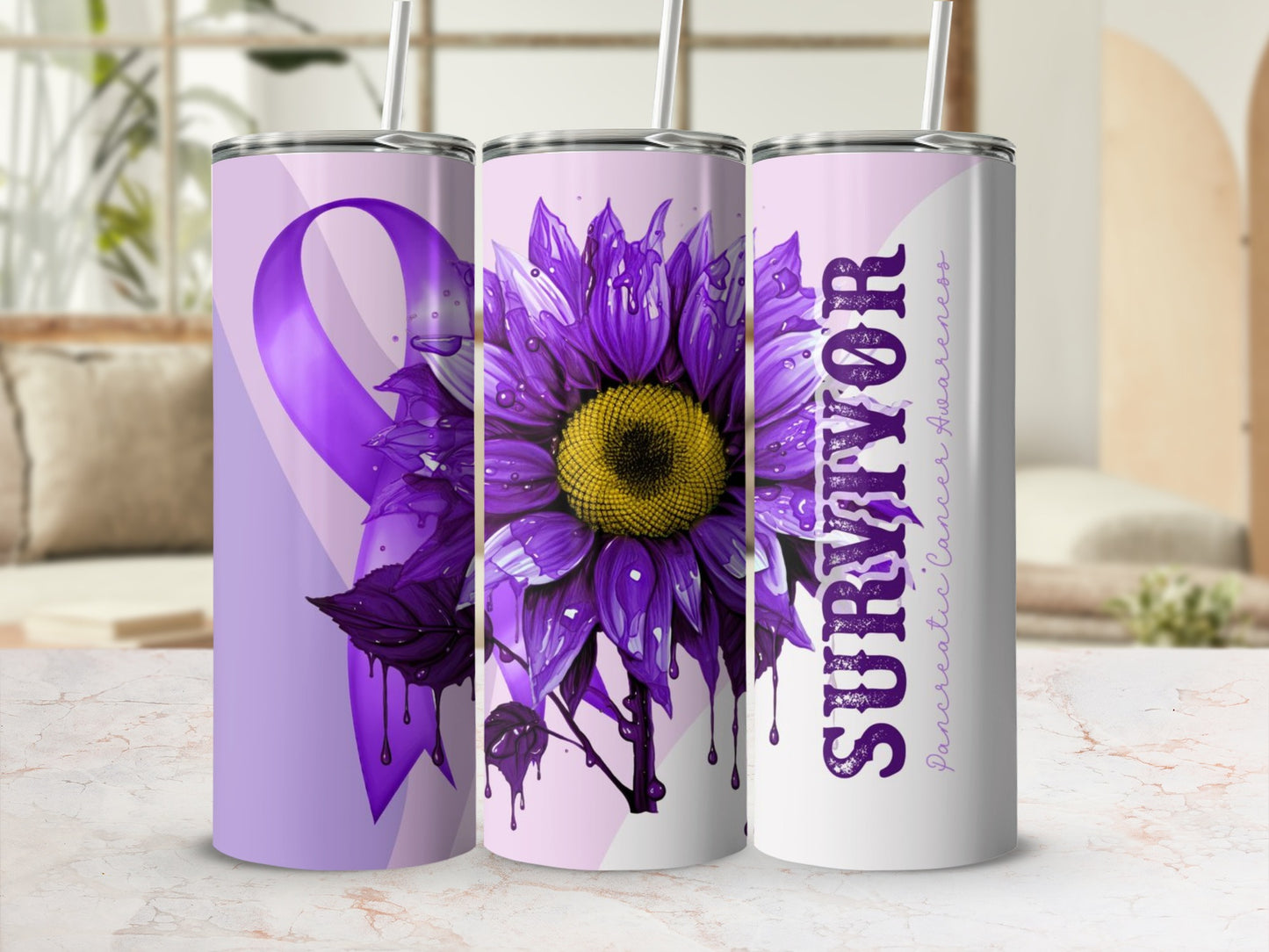 Pancreatic Cancer Awareness Survivor Tumbler