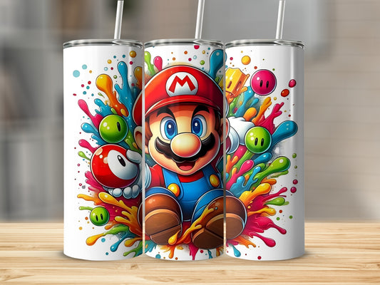 Vibrant Gaming Character Art Tumbler Cup