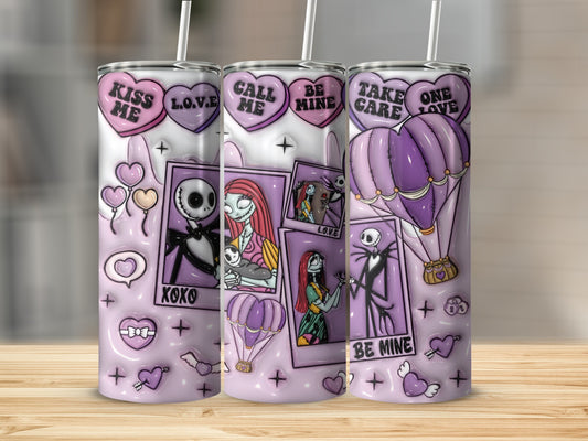 Adorable Love Themed Illustration Tumblers