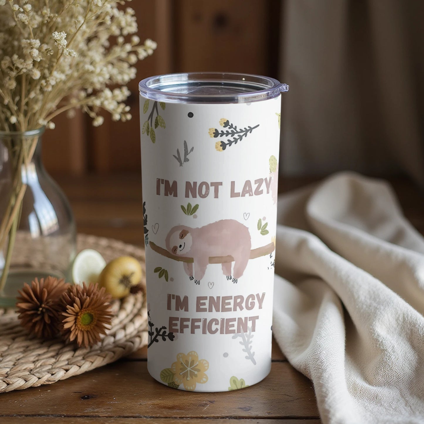 I'm Not Lazy I'm Energy Efficient Drinkware