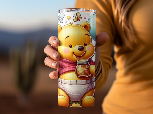Winnie The Pooh Balloons and Honey Jar Graphics Tumblers