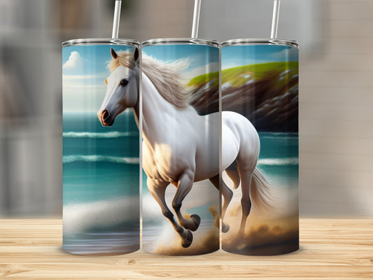 Stunning Horse Design Insulated Stainless Steel Tumbler