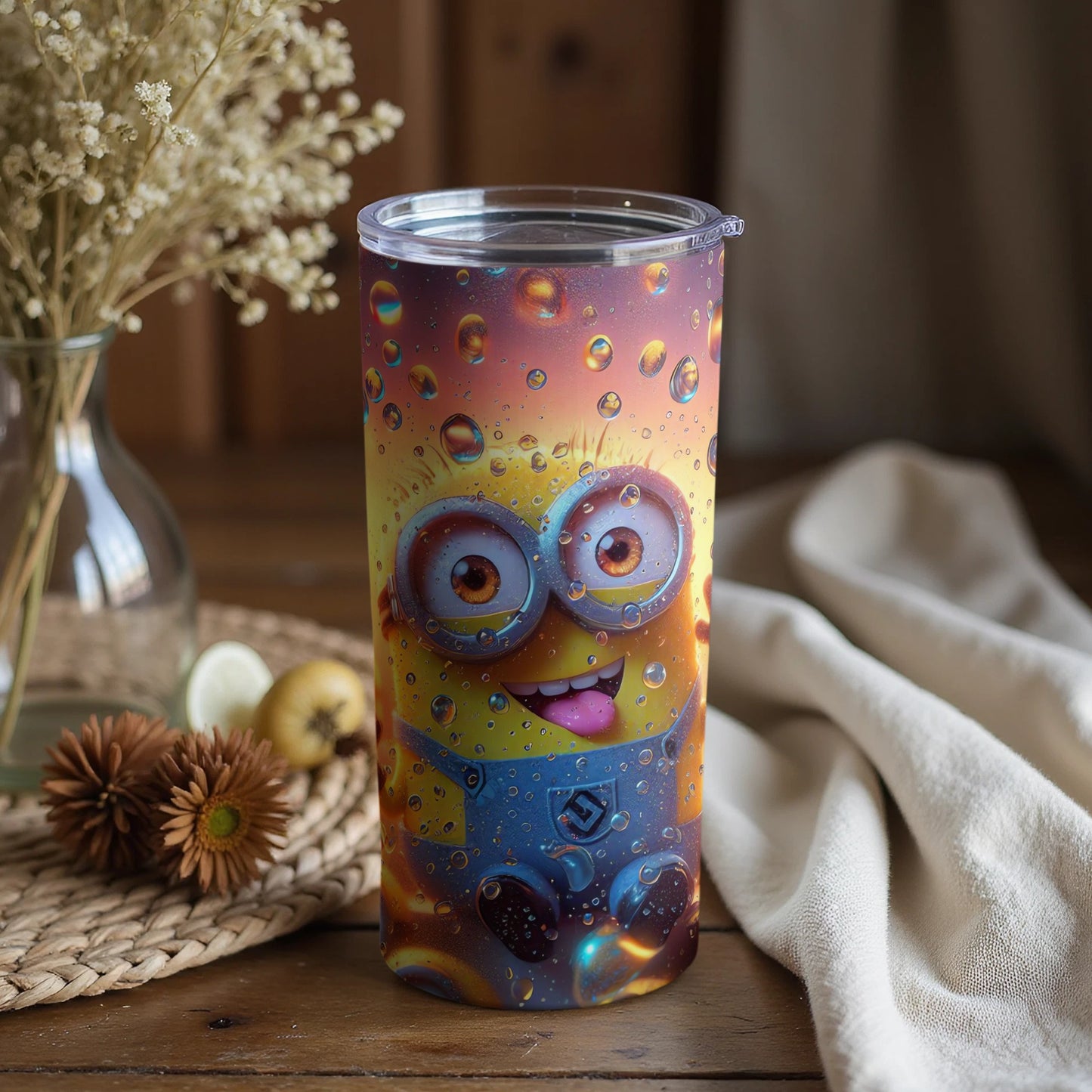 Colorful Cartoon Character Tumbler for Beverages