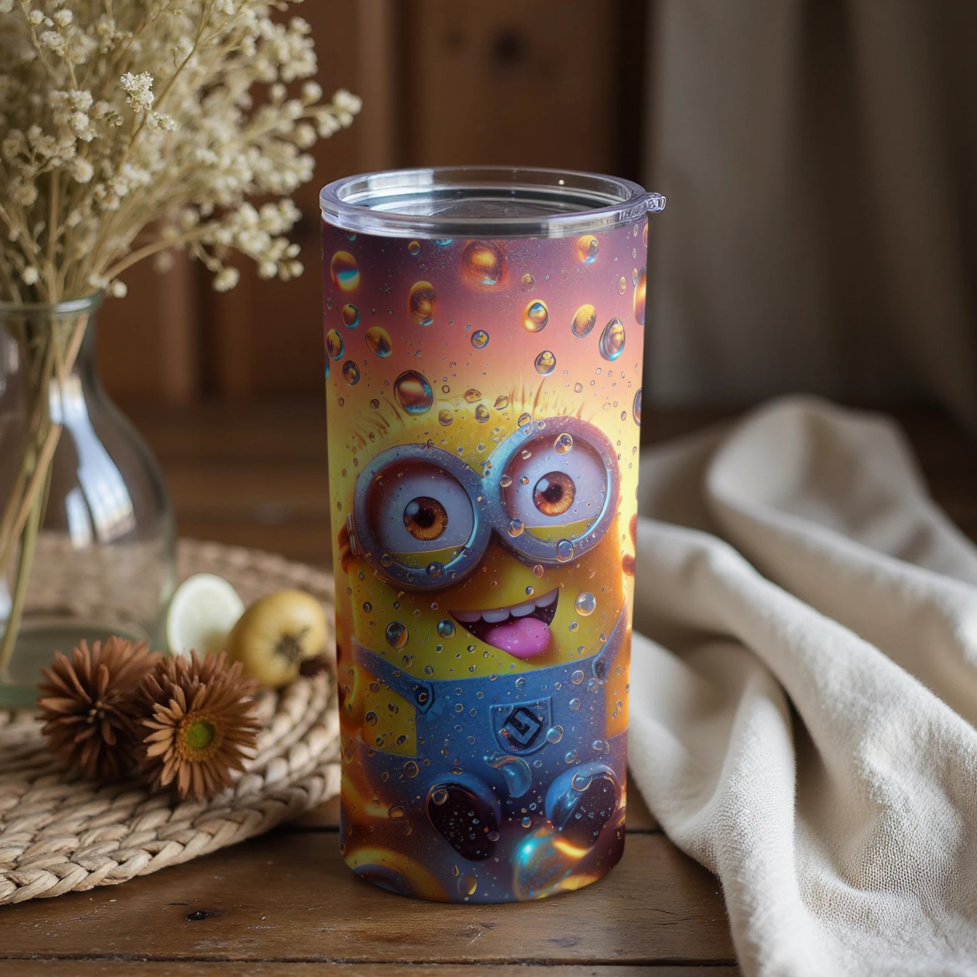 Colorful Cartoon Character Tumbler for Beverages