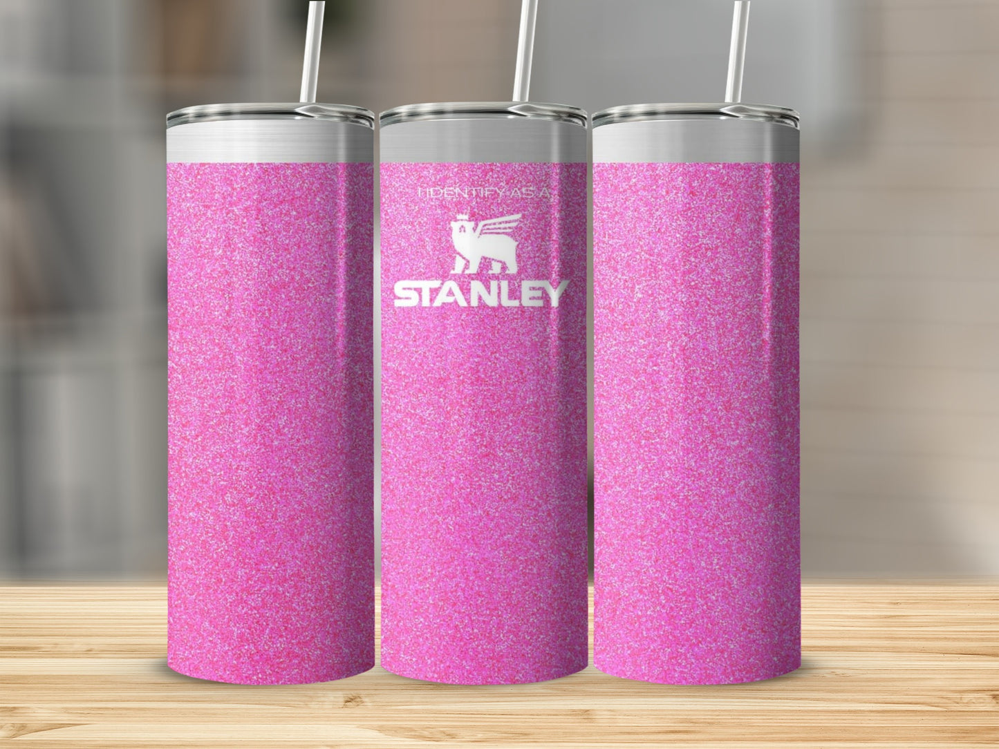 Sparkling Pink Glitter Stanley Tumbler Product