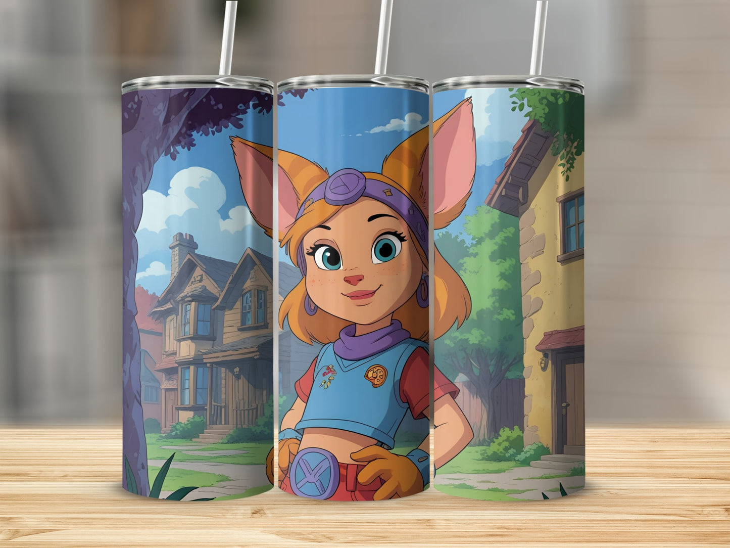 Cute Cartoon Character Themed Insulated Tumbler Cup