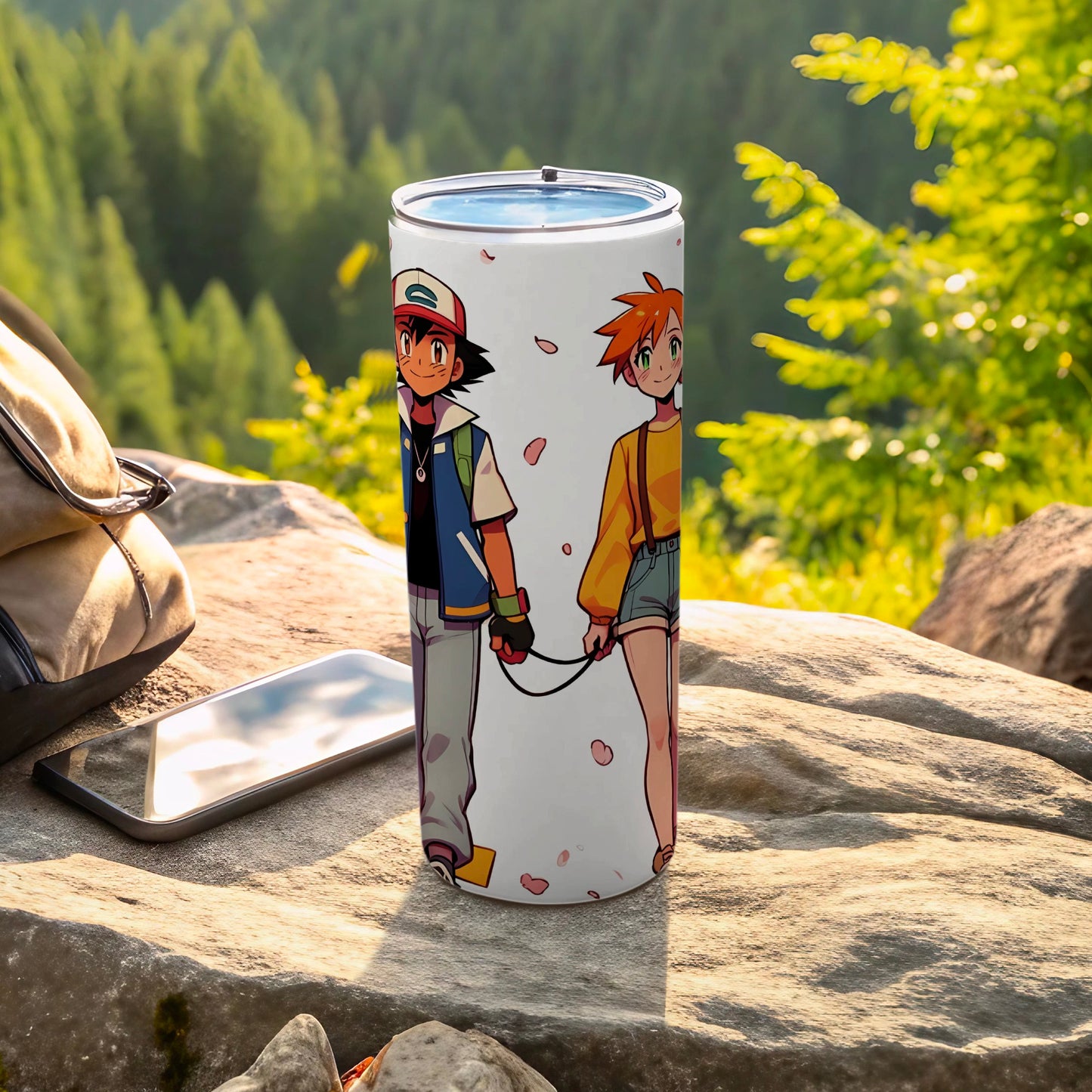Cute Character Design Tumbler for Outdoor Adventures