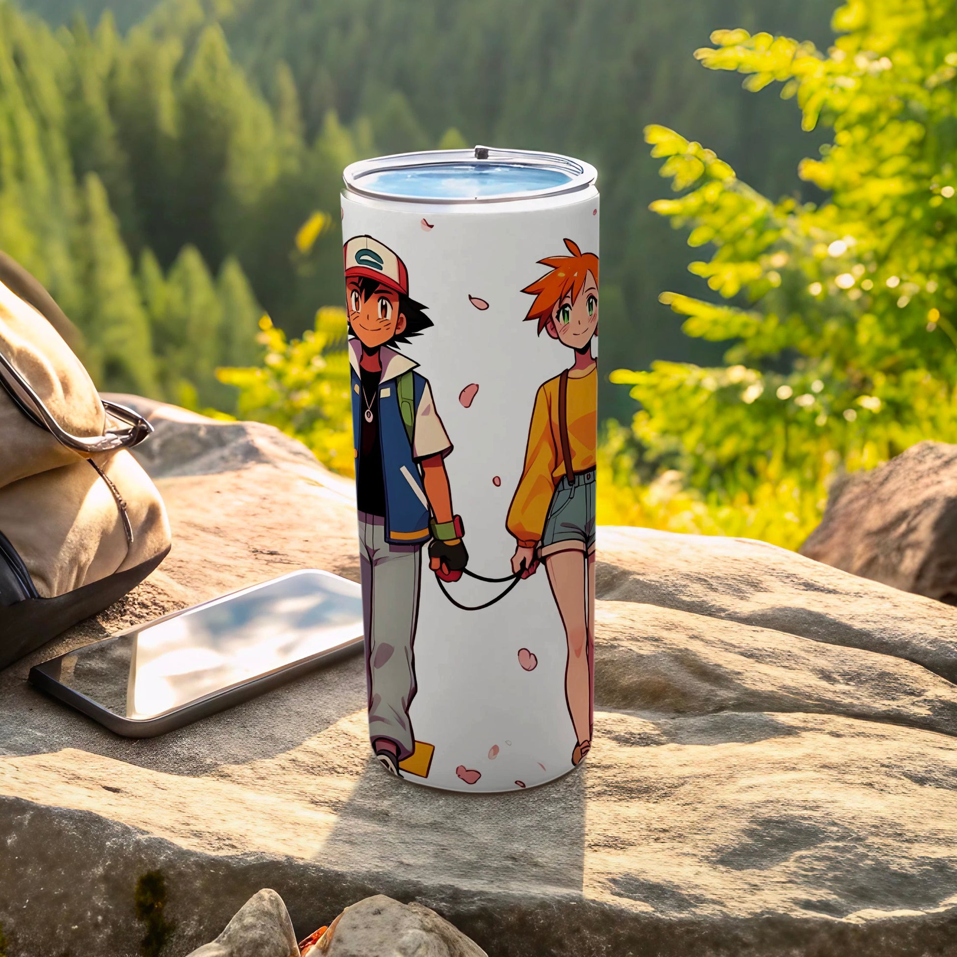 Cute Character Design Tumbler for Outdoor Adventures