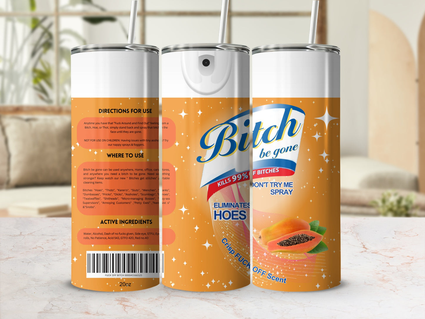 Bitch Be Gone Spray Eliminates Hoes Fresh Scent 200z