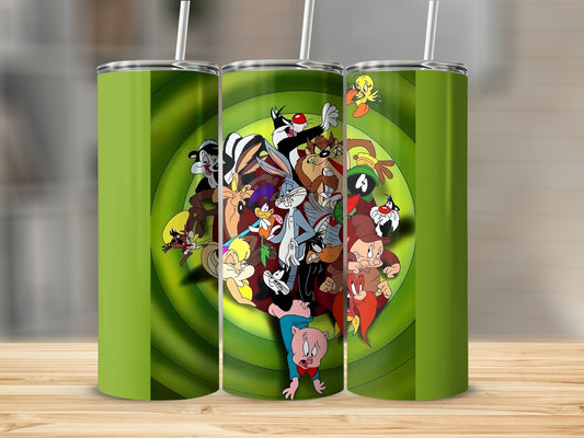 Looney Tunes Characters Tumbler Cup with Straw