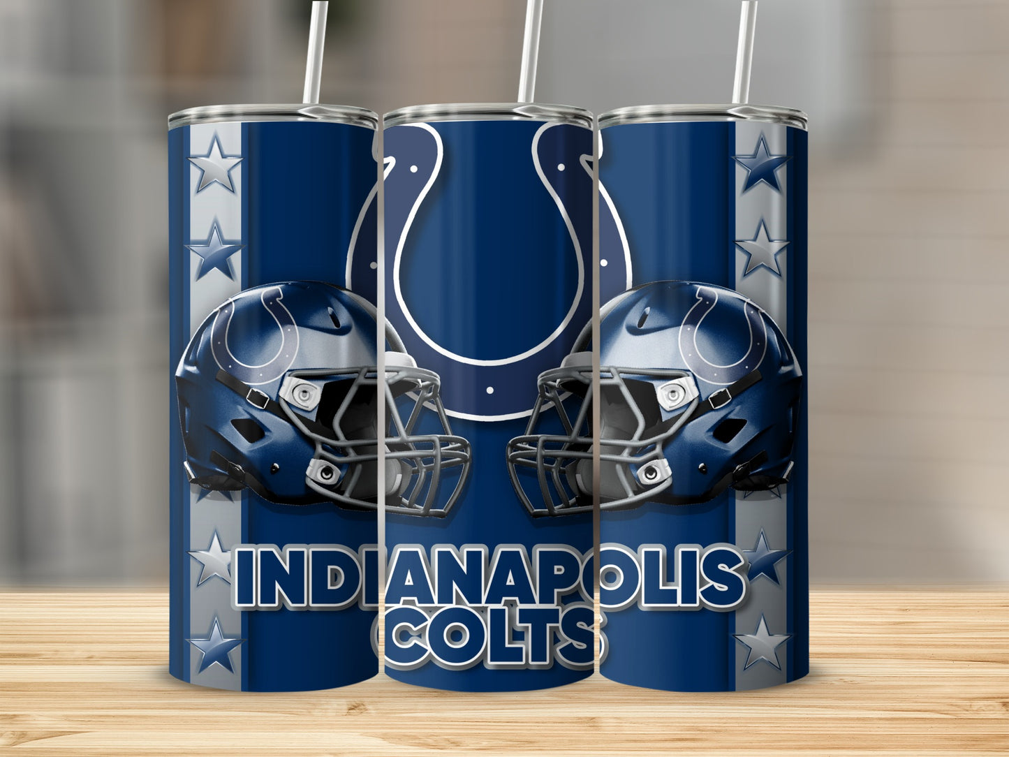 Indianapolis Colts Football Helmets Team Logo Tumblers