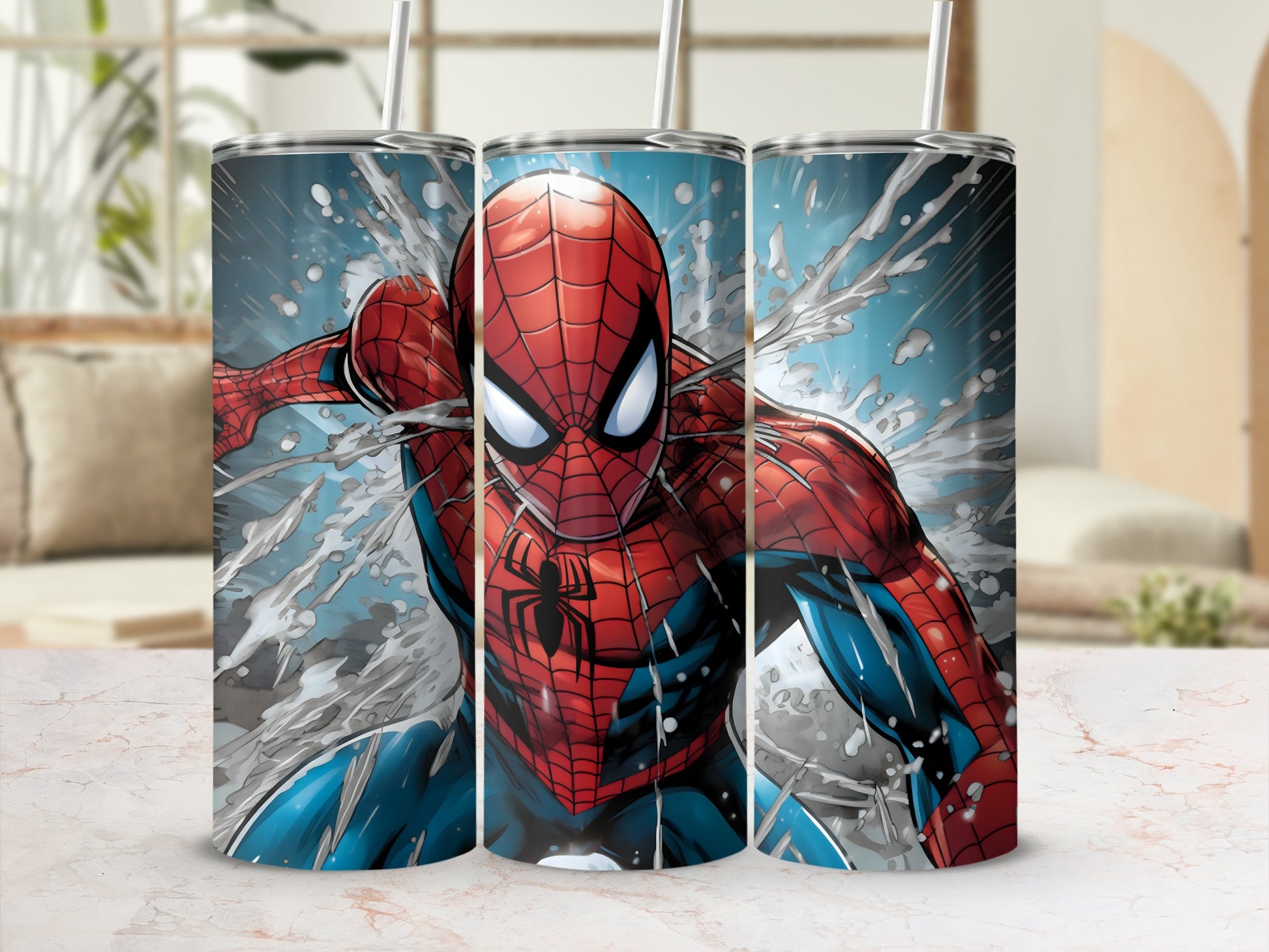 Spider-Man Action Splash Art Tumbler Cup