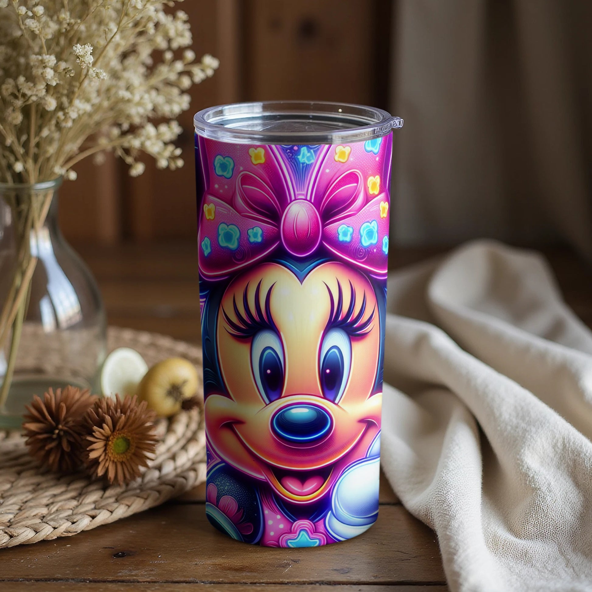 Minnie Mouse Themed Vibrant and Fun Tumbler